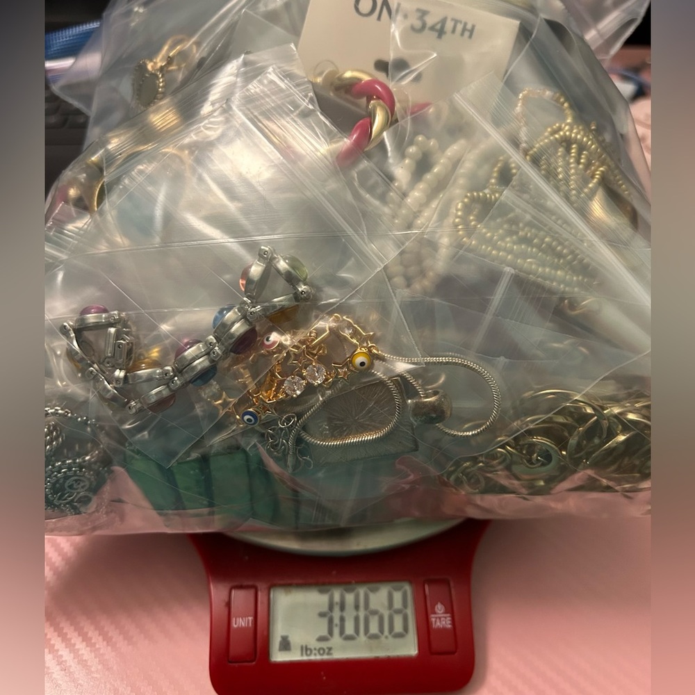 3lbs wearable jewelry. 80+ wearable pieces including over 20 925 silver pieces